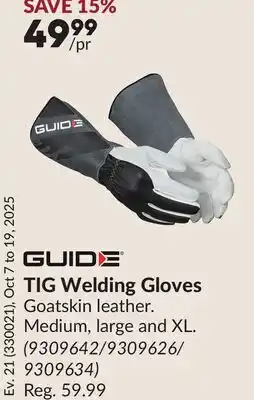 Princess Auto TIG Welding Gloves offer