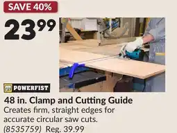 Princess Auto 48 in. Clamp and Cutting Guide offer