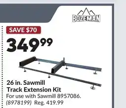 Princess Auto 26 in. Sawmill Track Extension Kit offer