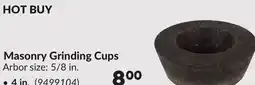 Princess Auto Masonry Grinding Cups offer