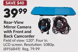 Princess Auto Rear-View Mirror Camera with Front and Back Camcorder offer