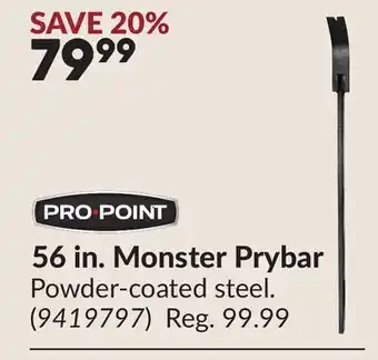Princess Auto 56 in. Monster Prybar offer