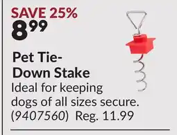 Princess Auto Pet Tie- Down Stake offer