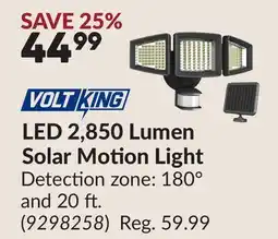 Princess Auto LED 2,850 Lumen Solar Motion Light offer