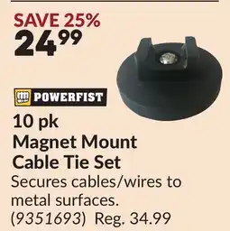 Princess Auto 10 pk Magnet Mount Cable Tie Set offer