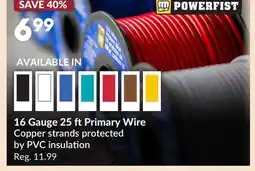 Princess Auto 16 Gauge 25 ftPrimary Wire offer