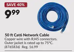 Princess Auto 50 ftCat6 Network Cable offer