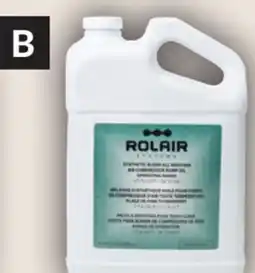 Princess Auto ROLAIR SYSTEMS Synthetic Blend Air Compressor Pump Oils offer