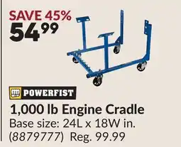 Princess Auto 1,000 lb Engine Cradle offer