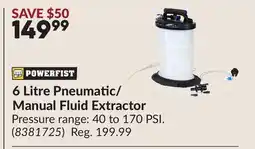 Princess Auto 6 Litre Pneumatic/ Manual Fluid Extractor offer