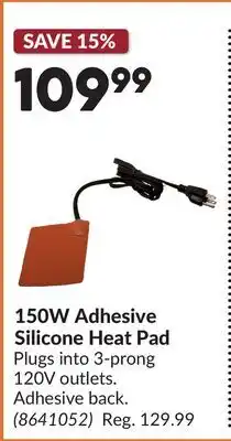Princess Auto 150W Adhesive Silicone Heat Pad offer