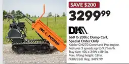 Princess Auto 660 lb 208cc Dump Cart, Special Order Only offer