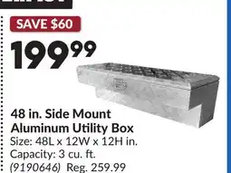 Princess Auto Aluminum Utility Box Size: 48L x 12W x 12H in offer