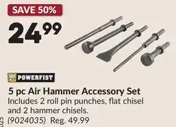 Princess Auto 5 pc Air Hammer Accessory Set offer