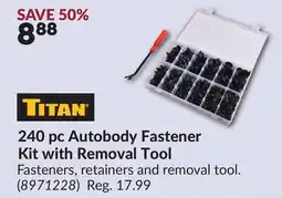 Princess Auto 240 pc Autobody Fastener Kit with Removal Tool offer