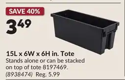 Princess Auto 15L x 6W x 6H in. Tote offer