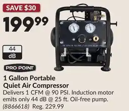 Princess Auto 1 Gallon Portable Quiet Air Compressor offer