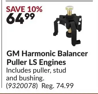 Princess Auto GM Harmonic Balancer Puller LS Engines offer