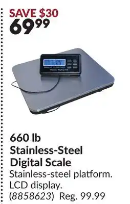 Princess Auto 660 lb Stainless-Steel Digital Scale offer