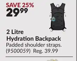 Princess Auto 2 Litre Hydration Backpack offer
