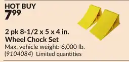 Princess Auto 2 pk 8-1/2 x 5 x 4 in. Wheel Chock Set offer