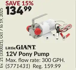 Princess Auto 12V Pony Pump offer