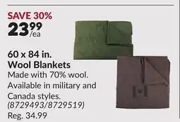Princess Auto 60 x 84 in. Wool Blankets offer