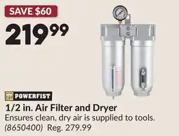 Princess Auto 1/2 in. Air Filter and Dryer offer