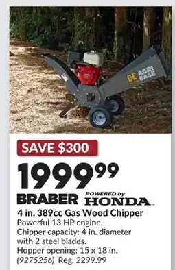 Princess Auto 4 in. 389cc Gas Wood Chipper offer