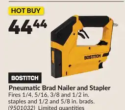 Princess Auto Pneumatic Brad Nailer and Stapler offer