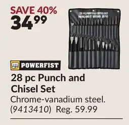 Princess Auto 28 pc Punch and Chisel Set offer