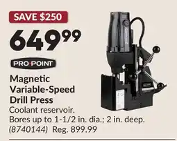 Princess Auto Magnetic Variable-Speed Drill Press offer