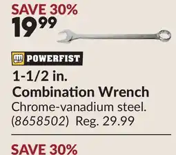 Princess Auto 1-1/2 in. Combination Wrench offer
