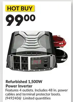 Princess Auto Refurbished 1,500W Power Inverter offer