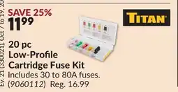 Princess Auto 20 pc Low-Profile Cartridge Fuse Kit offer