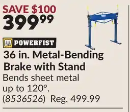 Princess Auto 36 in. Metal-Bending Brake with Stand offer