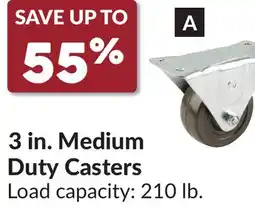 Princess Auto Rigid 3 in. Medium Duty Casters offer