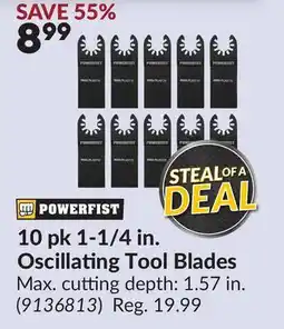 Princess Auto 10 pk 1-1/4 in. Oscillating Tool Blades offer