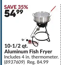 Princess Auto 10-1/2 qt. Aluminum Fish Fryer offer