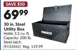 Princess Auto 30 in. Steel Utility Box offer