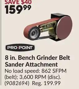 Princess Auto 15999 8 in. Bench Grinder Belt Sander Attachment offer