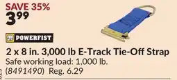Princess Auto 2 x 8 in. 3,000 lb E-Track Tie-Off Strap offer