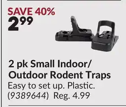 Princess Auto 2 pk Small Indoor/ Outdoor Rodent Traps offer