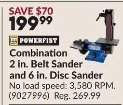 Princess Auto Combination 2 in. Belt Sander and 6 in. Disc Sander offer