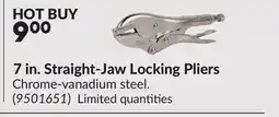 Princess Auto 7 in. Straight-Jaw Locking Pliers offer