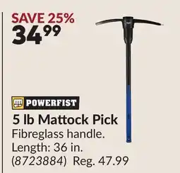 Princess Auto 5 lb Mattock Pick offer