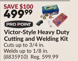 Princess Auto Victor-Style Heavy Duty Cutting and Welding Kit offer