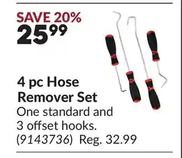 Princess Auto 4 pc Hose Remover Set offer
