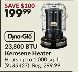 Princess Auto 23,800 BTU Kerosene Heater offer