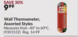Princess Auto Wall Thermometer, Assorted Styles offer